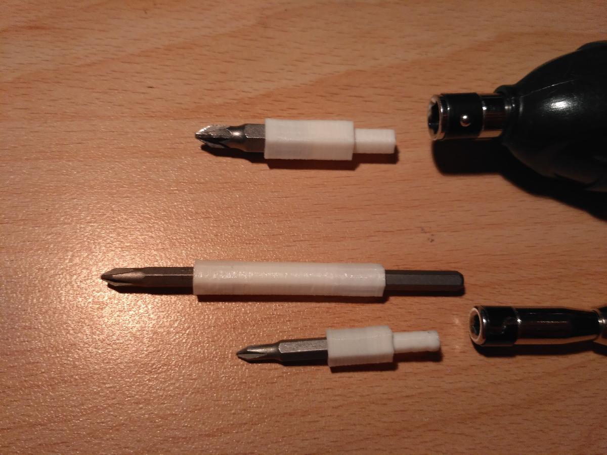 Adaptador prolongador de ponta de chave de fenda (personalizavel!)