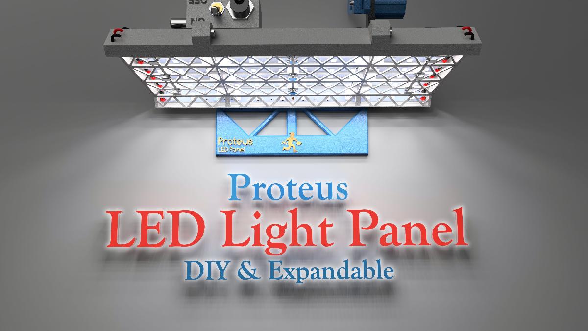 Painel de Luz LED Proteus   Faca Voce Mesmo e Expansivel