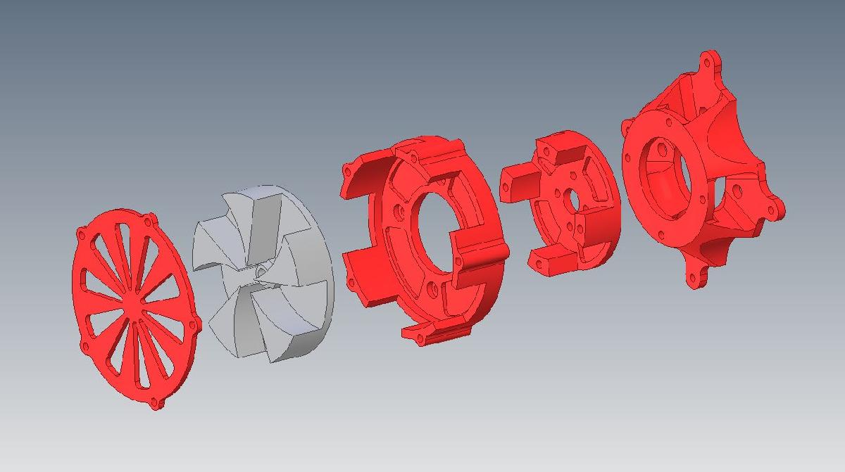 Mini Sirene de Alerta Aereo (impulsor de 60mm)