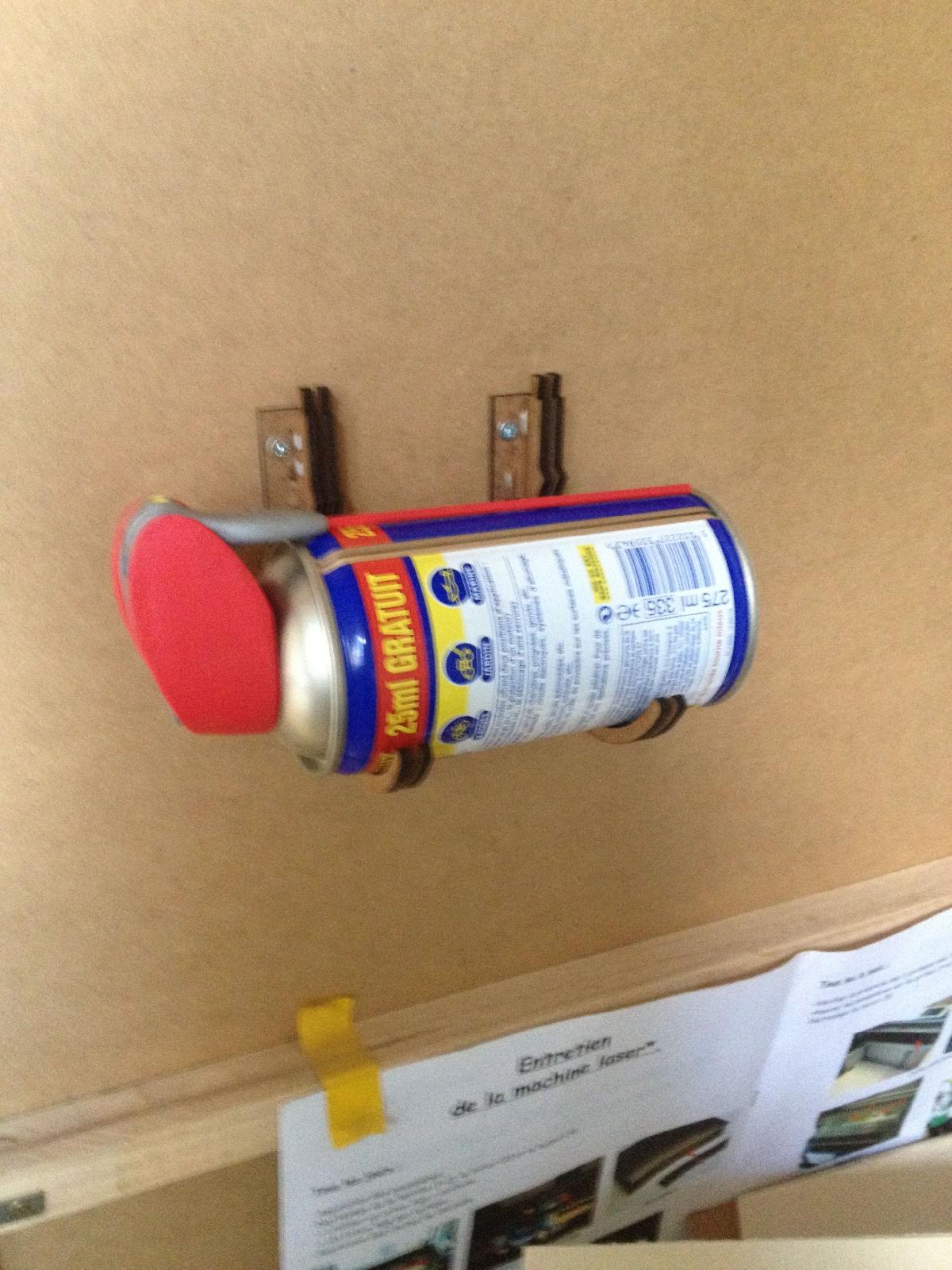 suporte para lata de spray cortado a laser