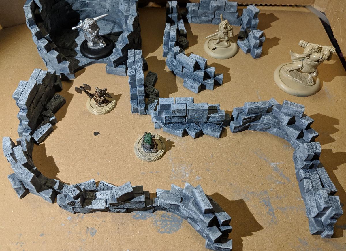 Secoes de Muro Ruido para Jogo de Guerra de Fantasia