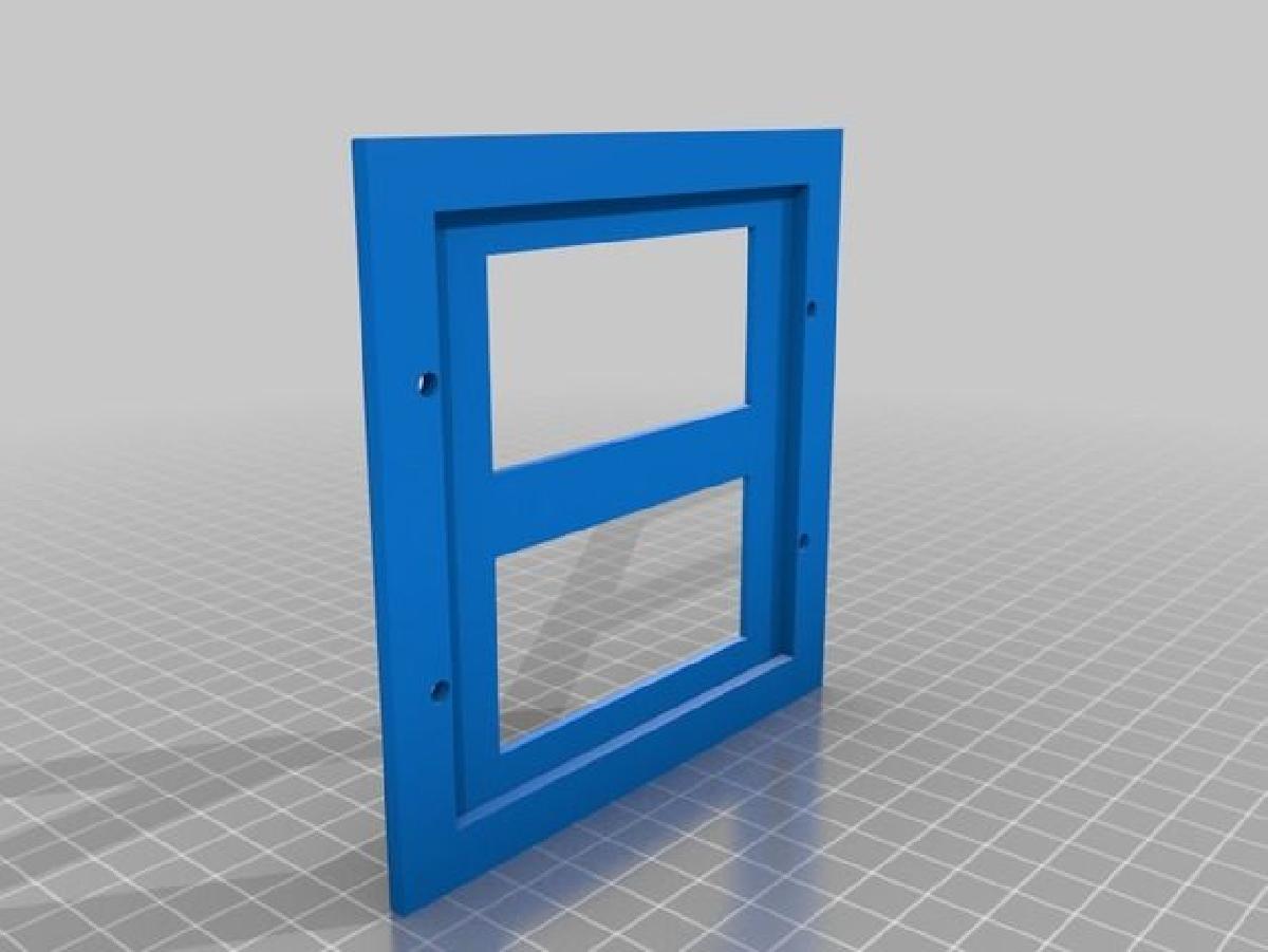 Placa de parede de faceplate dupla