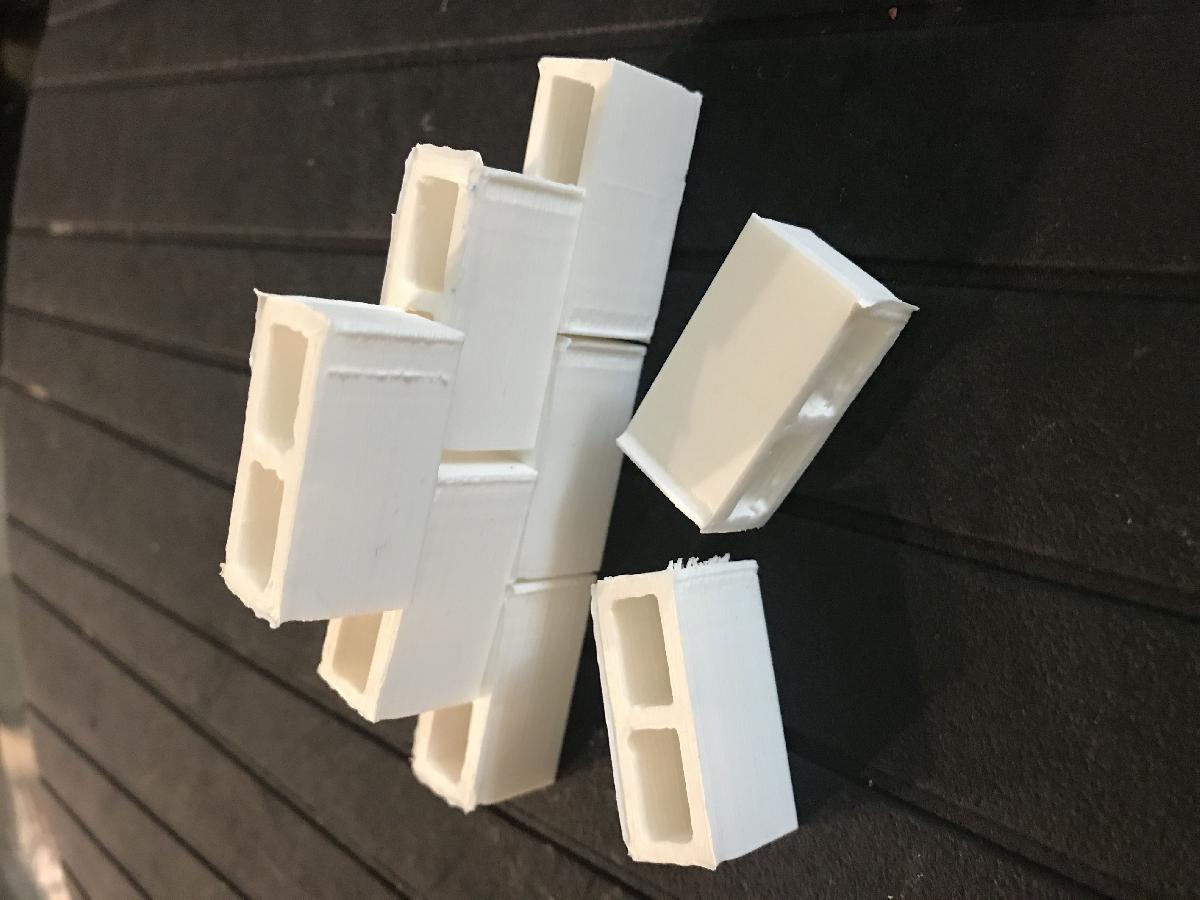 Bloco de concreto de 6 x 16 com duas cavidades