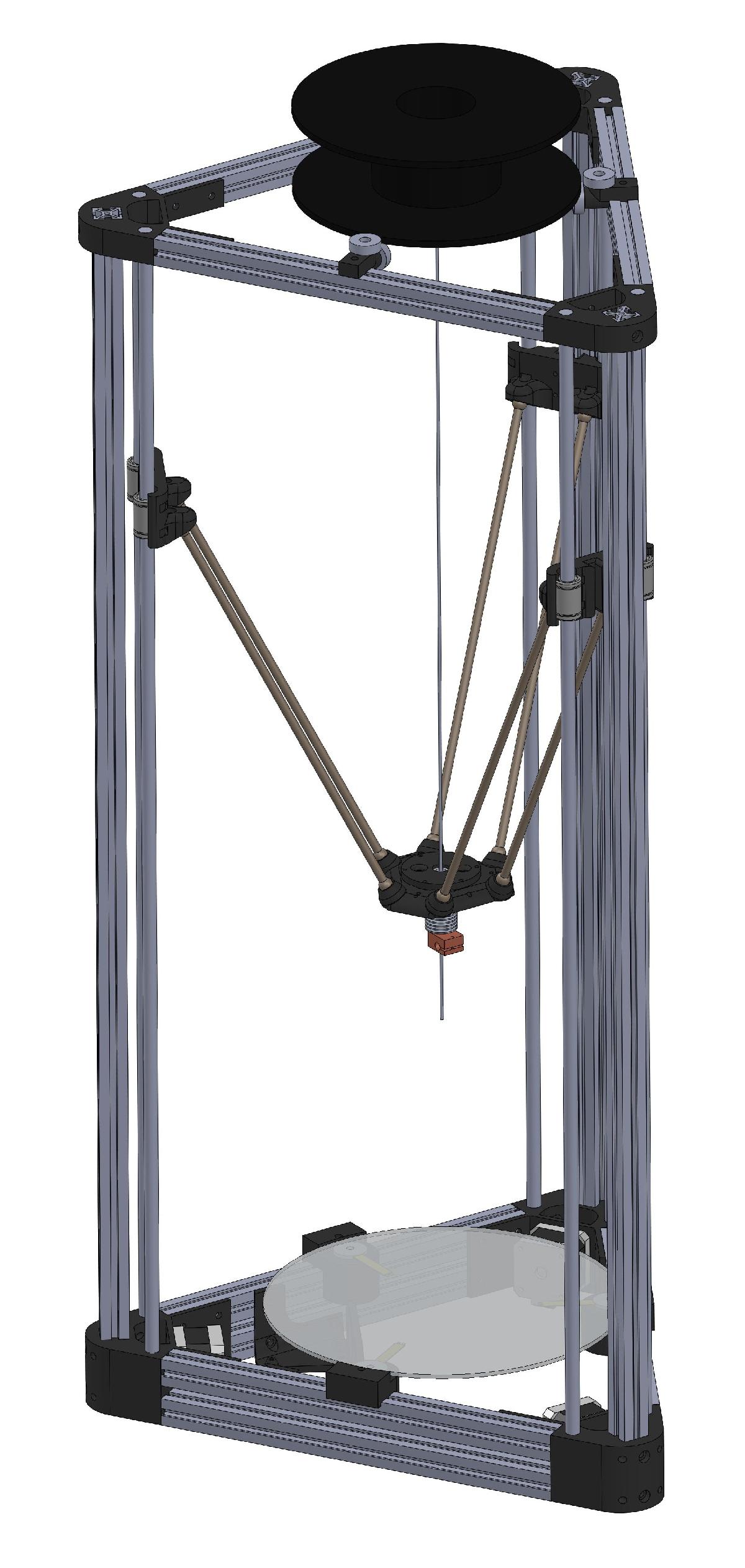 slides de varas magneticas Kossel de 10mm