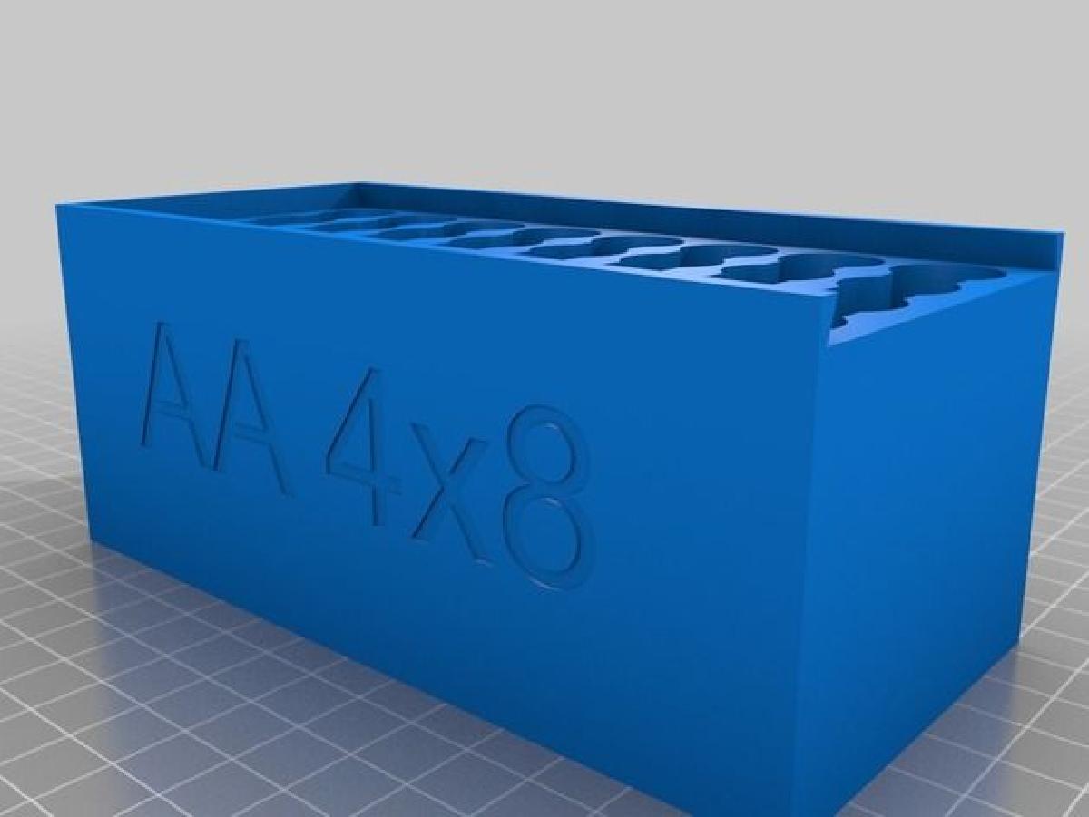 Caixa de armazenamento de bateria AAA/AA/A23