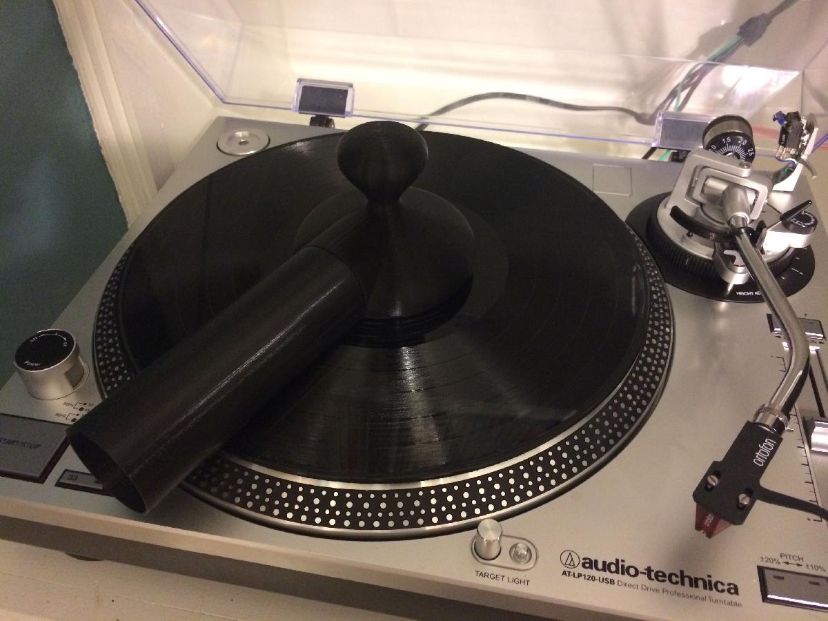 Acessorio de aspirador umido/seco para limpar discos de vinil