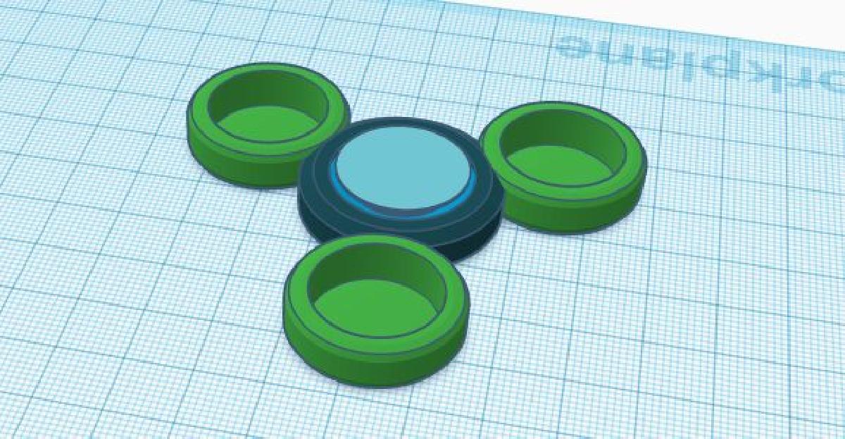 Spinner giratorio do Tinkercad