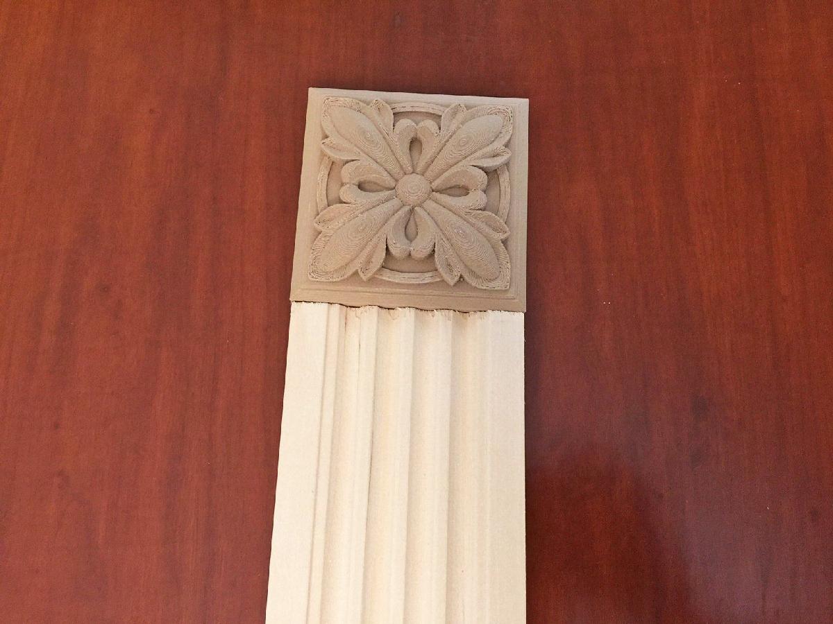 Bloco Roseta Vitoriana para guarnicao de portas e janelas