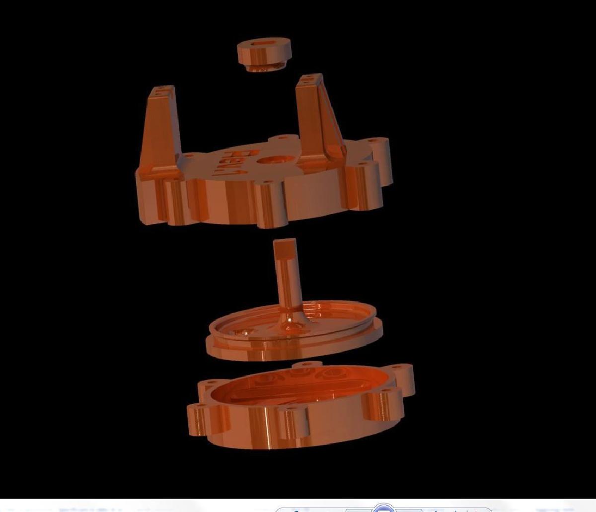 Valvula de Agua Automatica Impressavel de 4 Vias