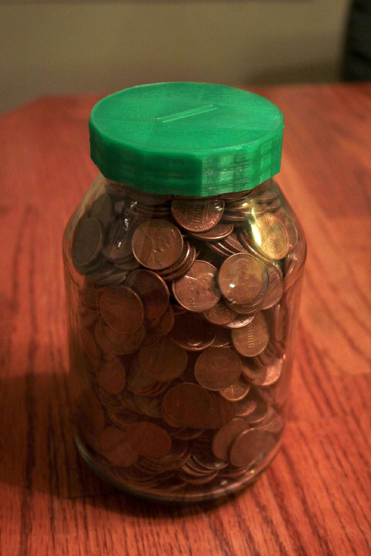 Tampa de Fenda para Pote de Conserva