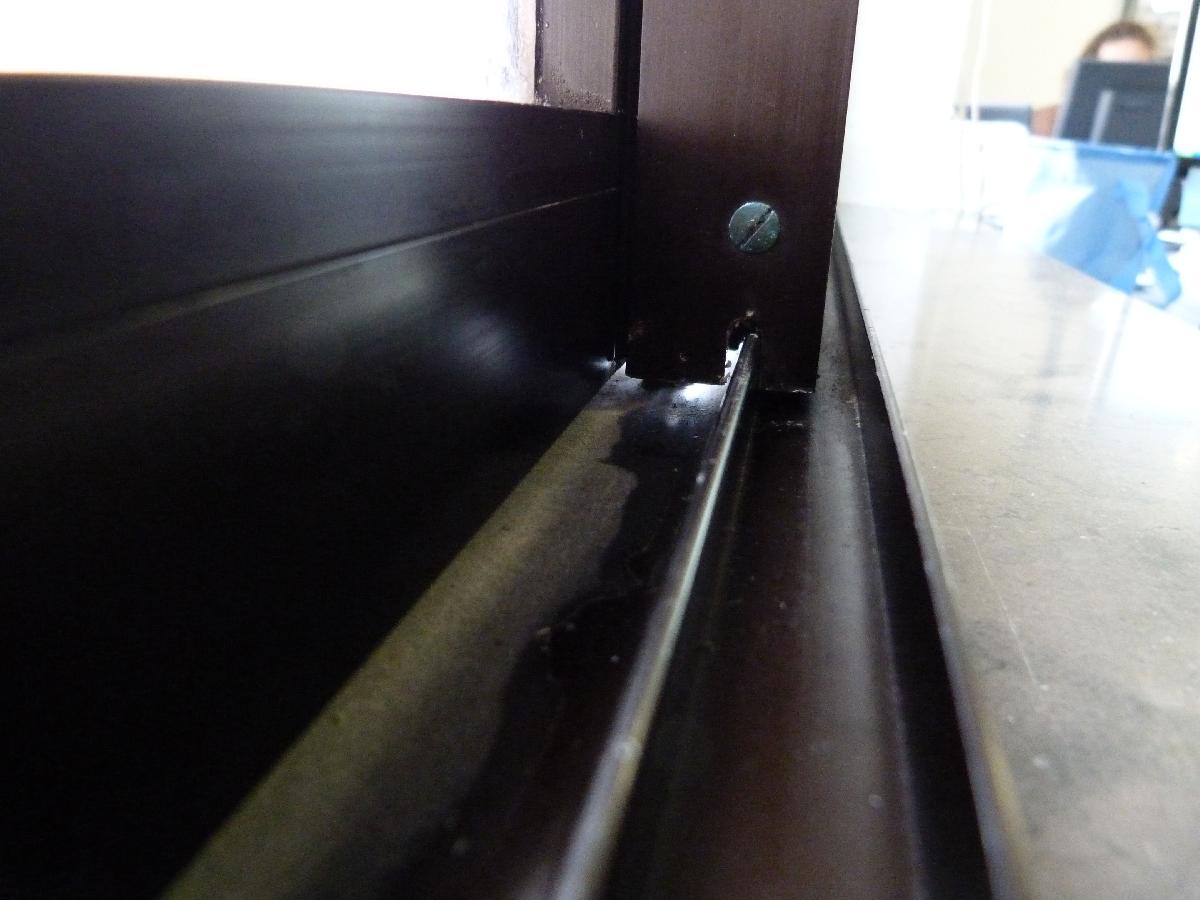 Janela deslizante de aluminio Protecao contra vento