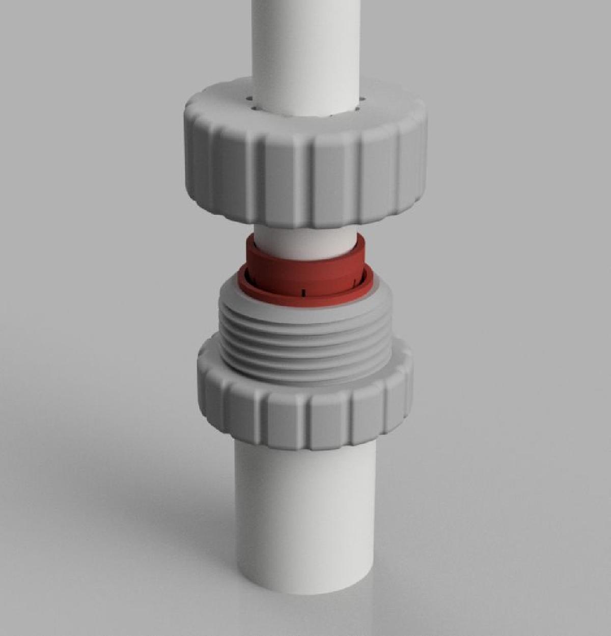 Colar de PVC telescopico   1 a 1,5