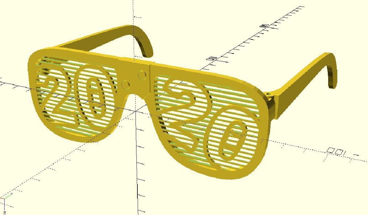 Oculos de obturador para cama de impressao pequena