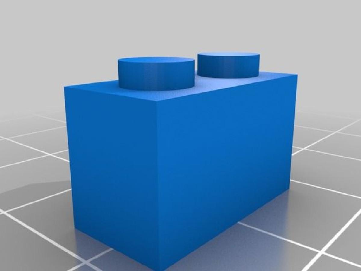 Tijolo ajustavel tipo Lego 2x1