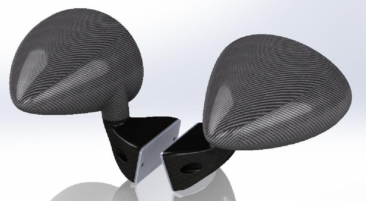 Conjunto de Espelhos de Carro da California