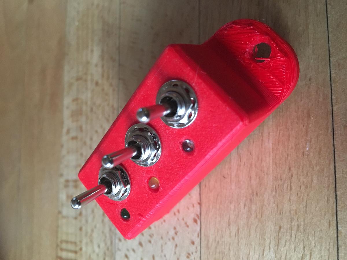 Painel de Mini Interruptor 3 Vias com LEDs