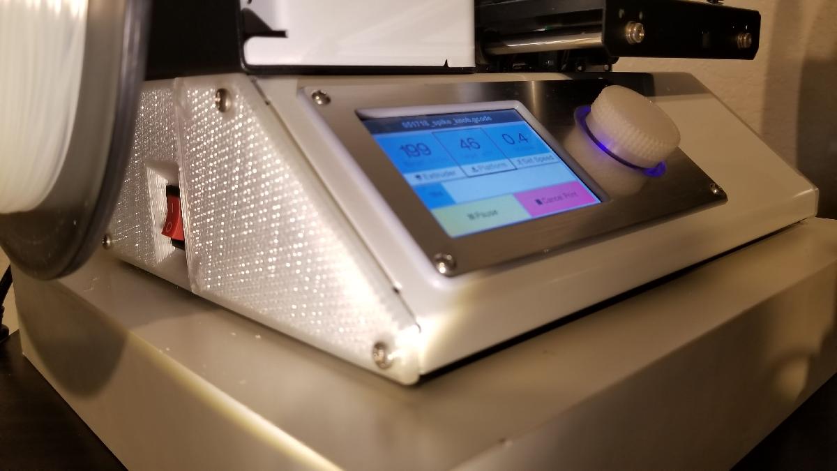 realocacao do interruptor de energia embutido (sem corte de fio) // painel lateral de resfriamento passivo de preenchimento + tampa de slot // monoprice select mini mspm