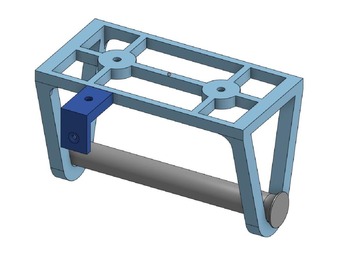 Suporte para bobinas de solda sob a mesa