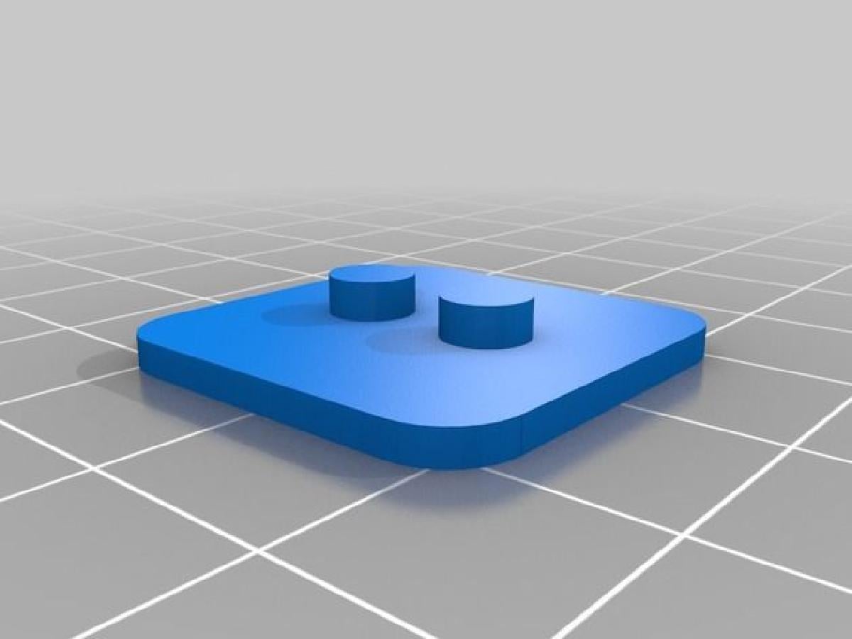 Baseplate 3x3 Lego para Minifigure Lego (com 2 pinos centralizados)