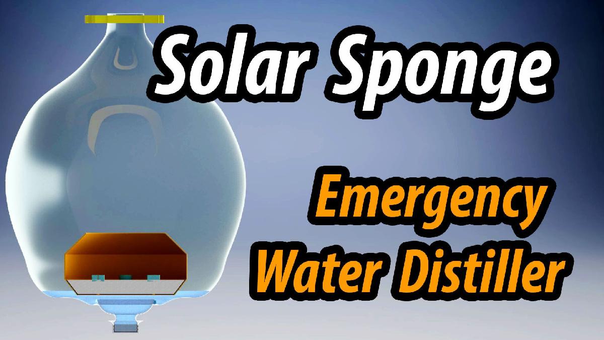 Destilador de Agua de Emergencia Solar Sponge