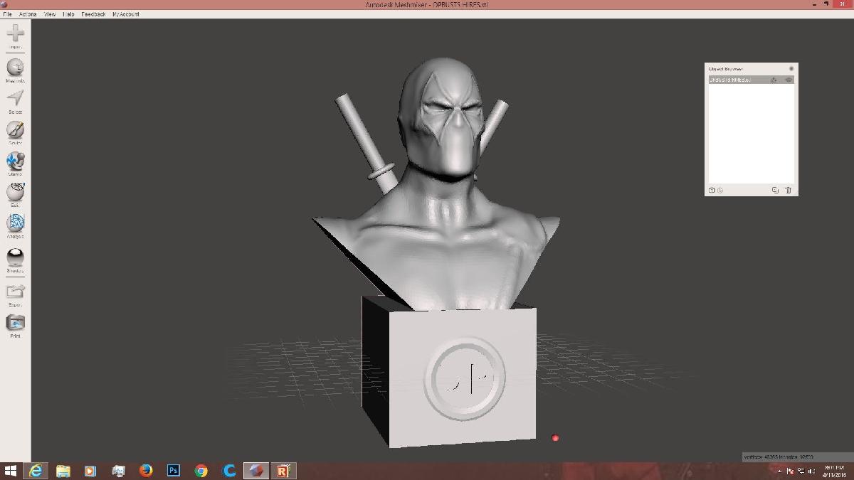 Busto em alta resolucao do Deadpool