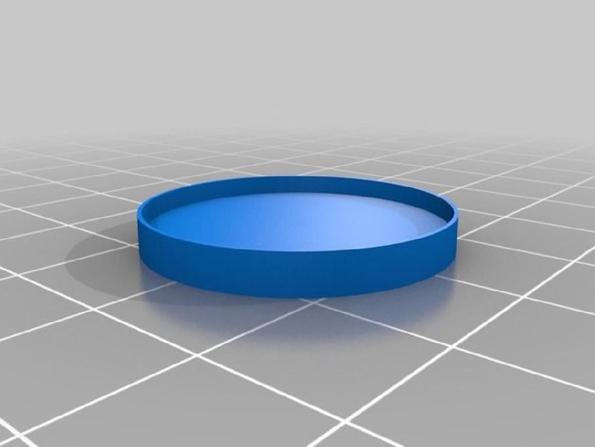 Base de Miniatura de 28mm com Cubiculo de Arruela