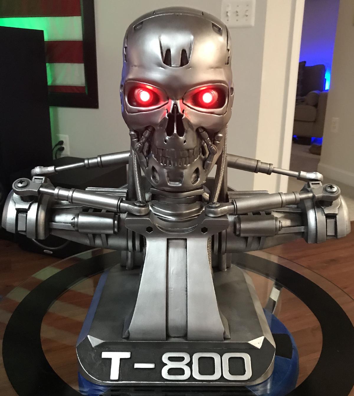 Terminator T800 Bust Completo Escalado 1:1