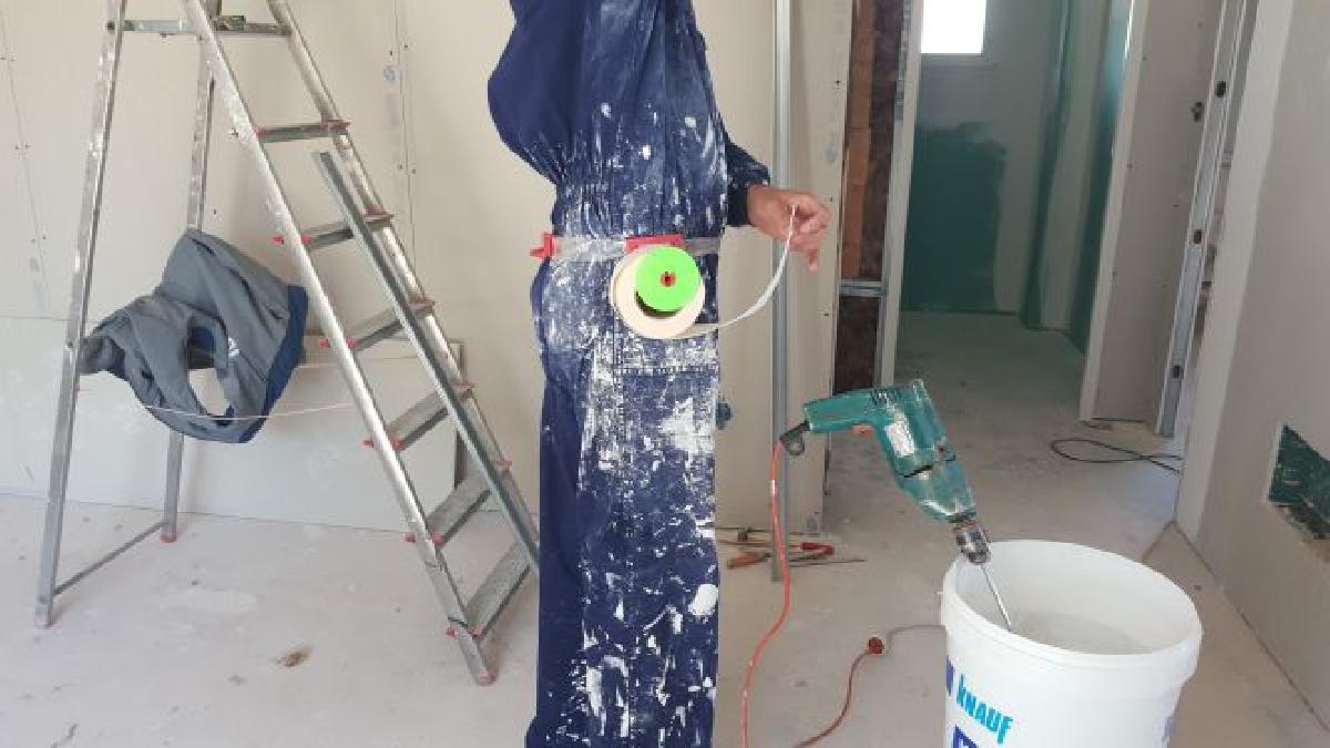 suporte para rolo de fita de papel para juntas de drywall