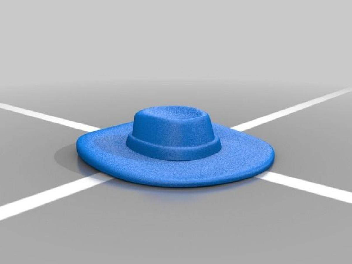 Busto de cowboy com chapeu