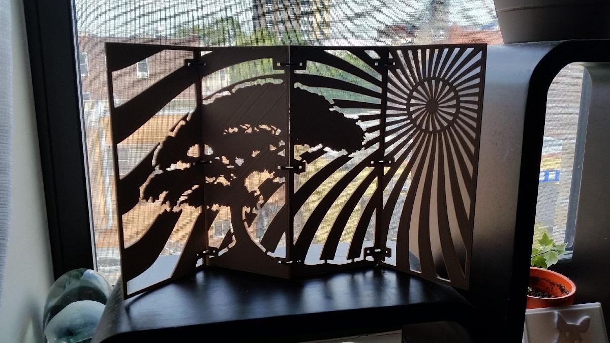 Painel / Tela Mini Asiatico Dobravel