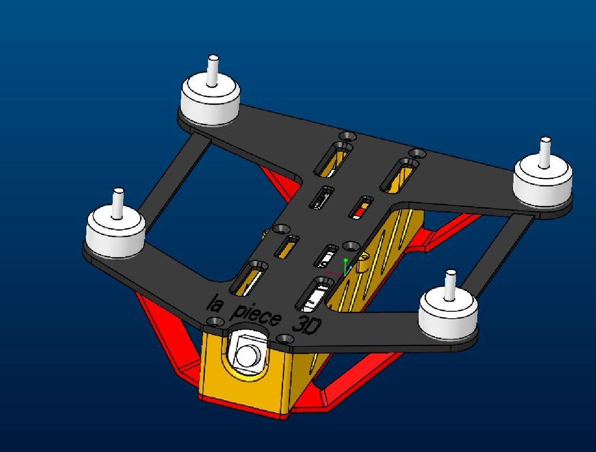 drone quadcopter foguete 215 impressao 3D