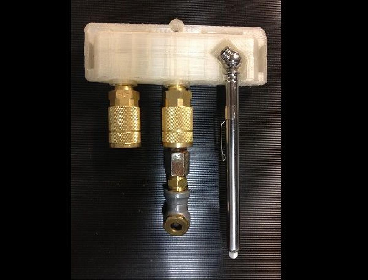 Carrinho de ferramentas para compressor de ar personalizavel