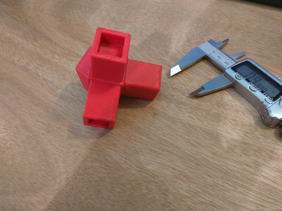 Conector de tubo quadrado de aluminio 3 vias 1 (para tubos estilo Quick Frame)