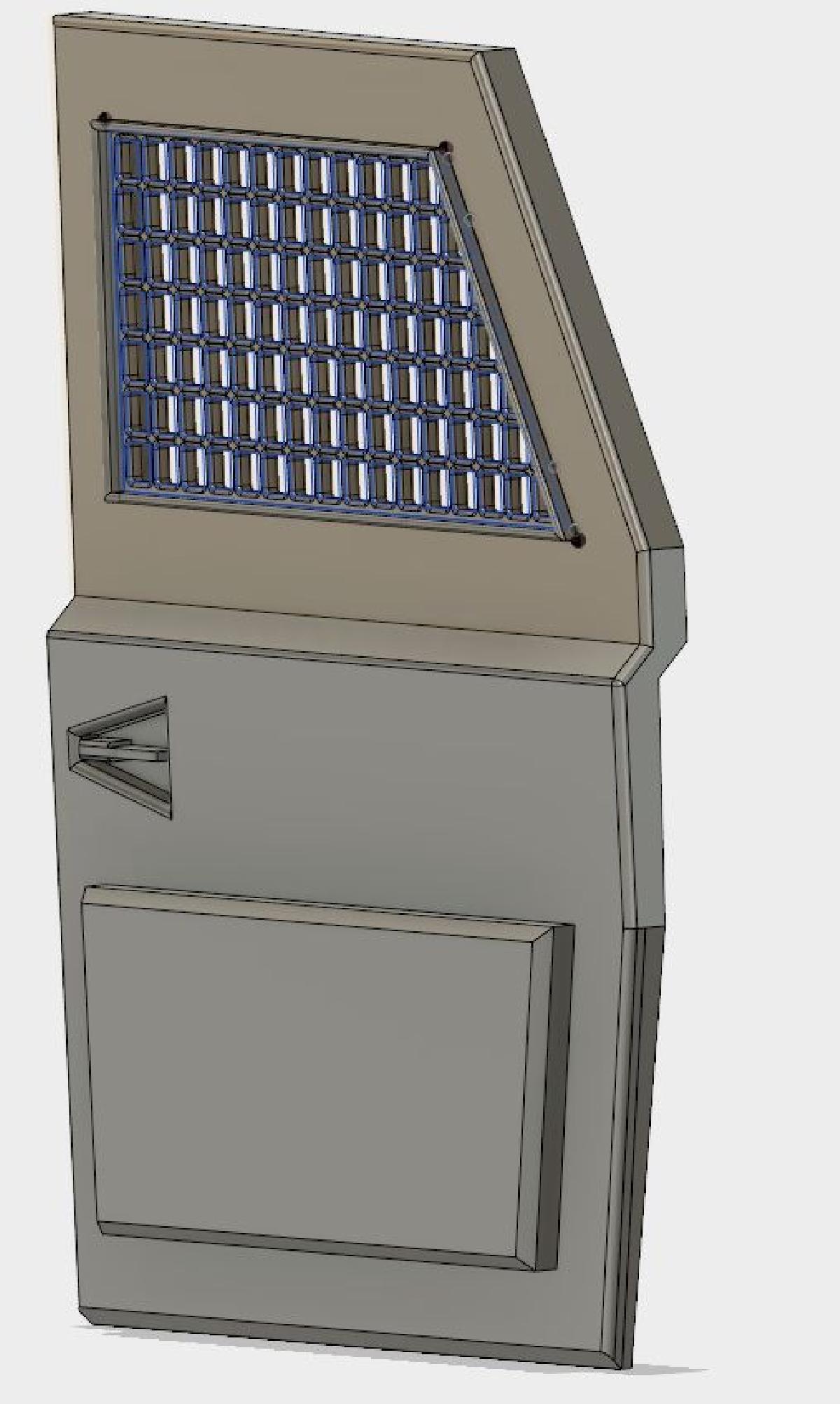 Porta frontal tatica TRX 4 com grade