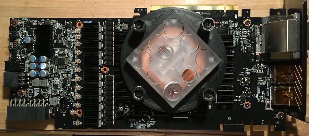 Resfriador de agua para GPU GTX 980 TI EK Supremacy mod