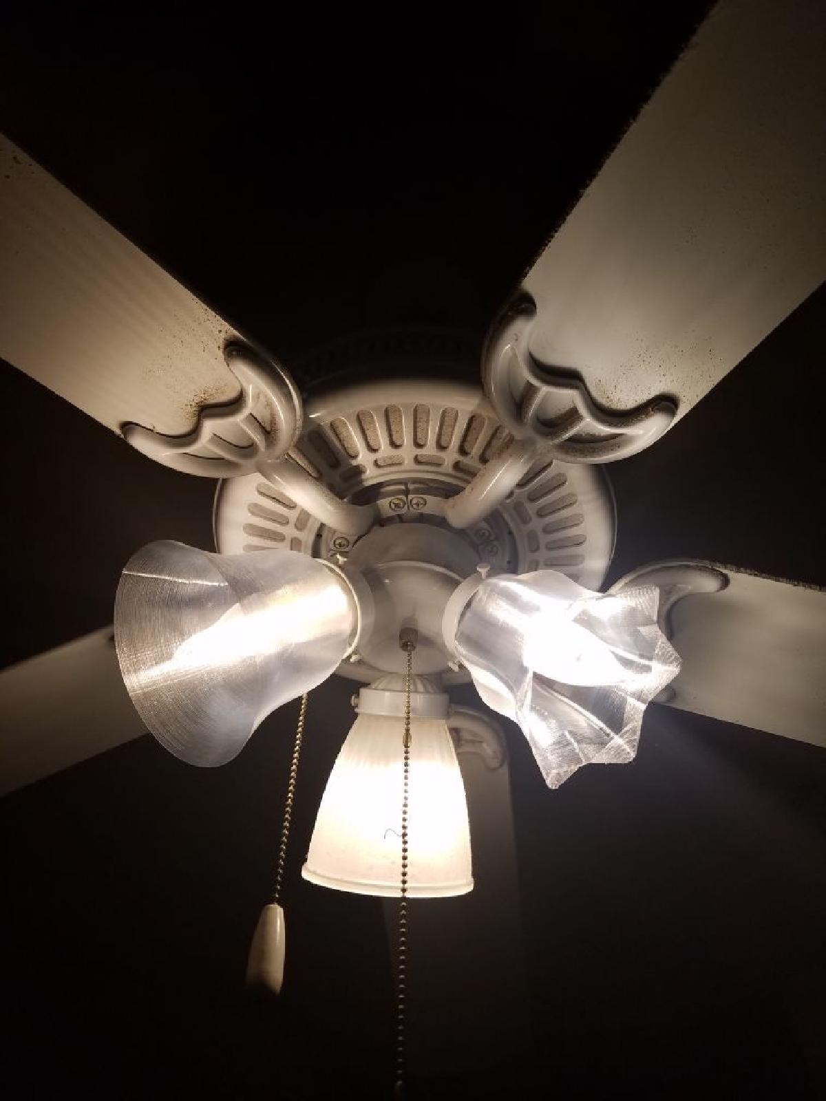 Abajur de flor para ventilador de teto