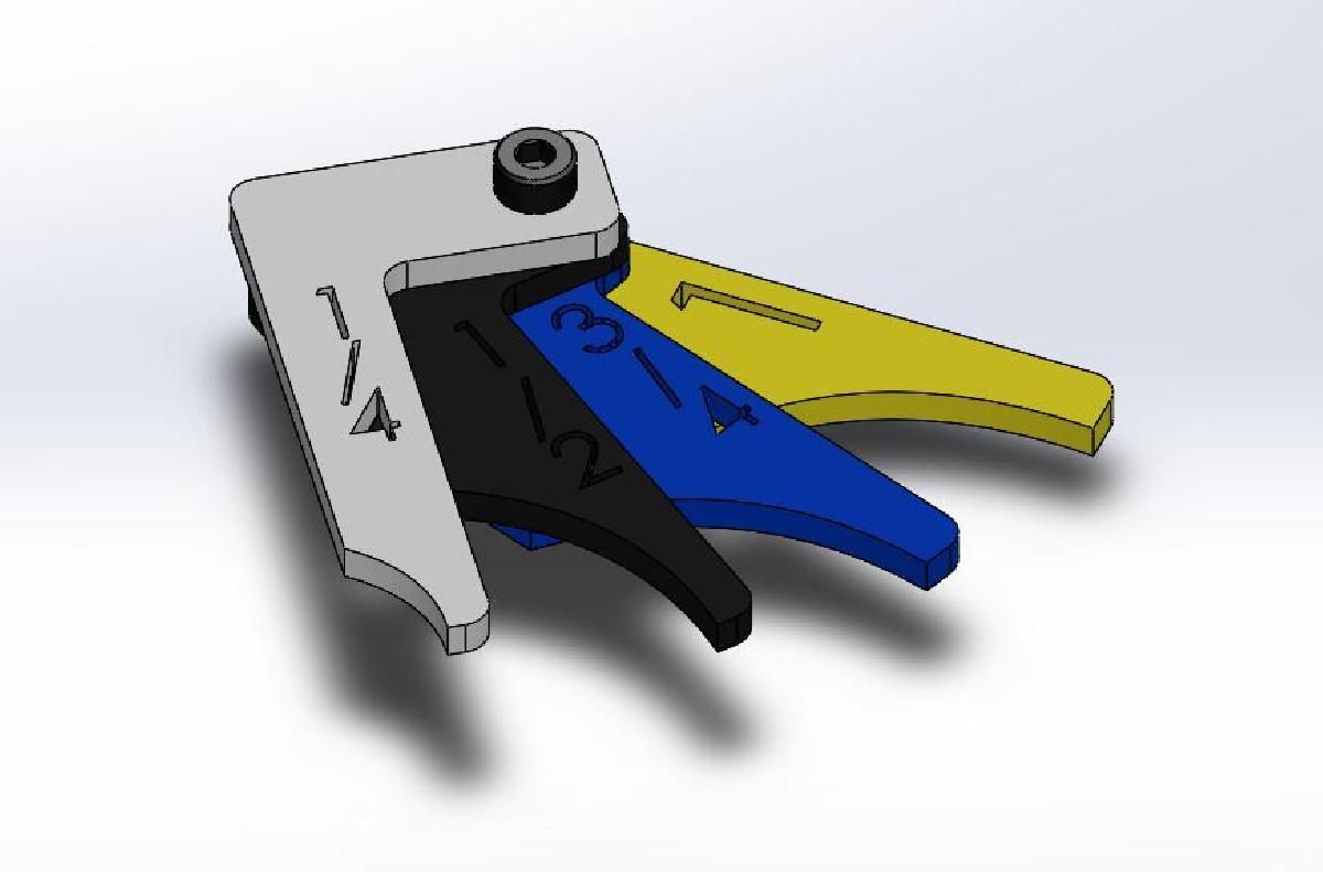 Gabarito de Chanfro para Soldagem