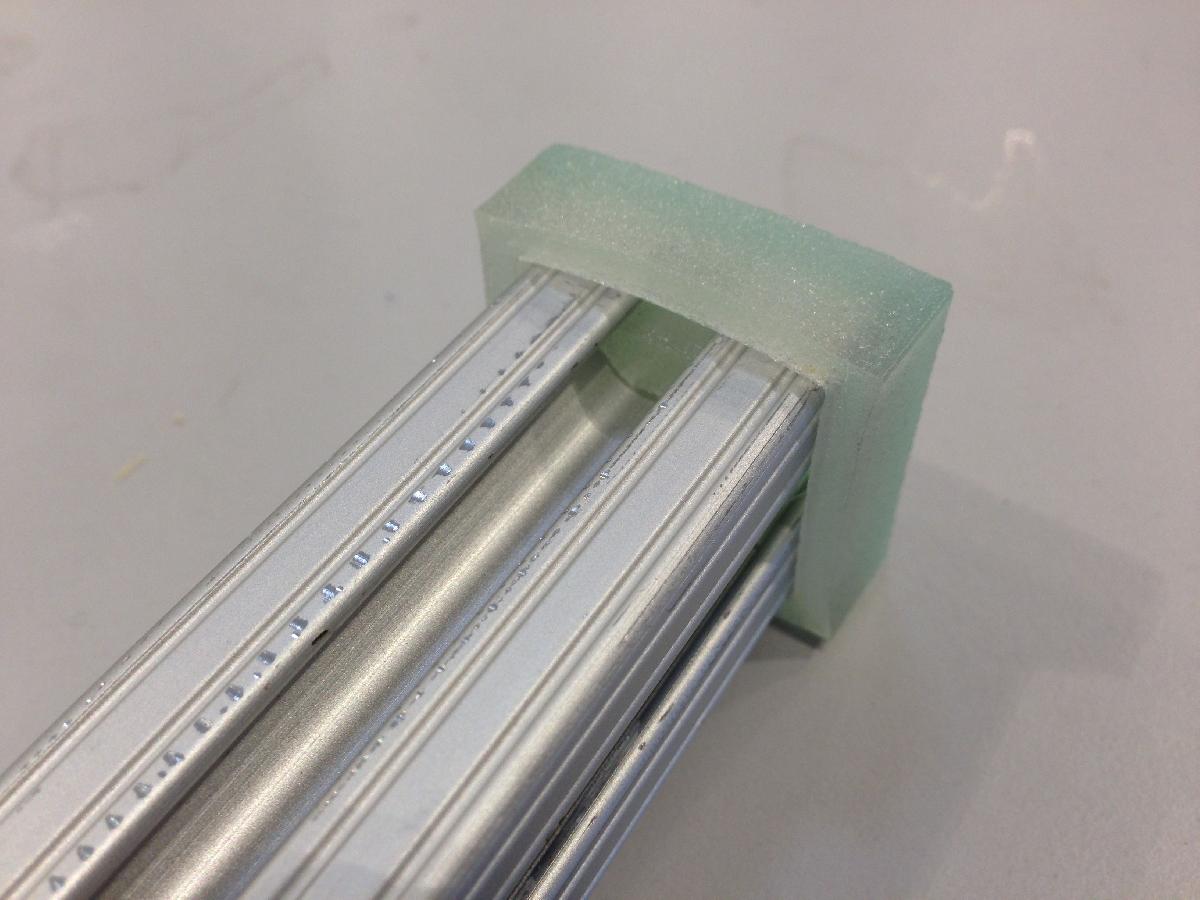 Tampa de extremidade de moldura de aluminio 80/20 de 1