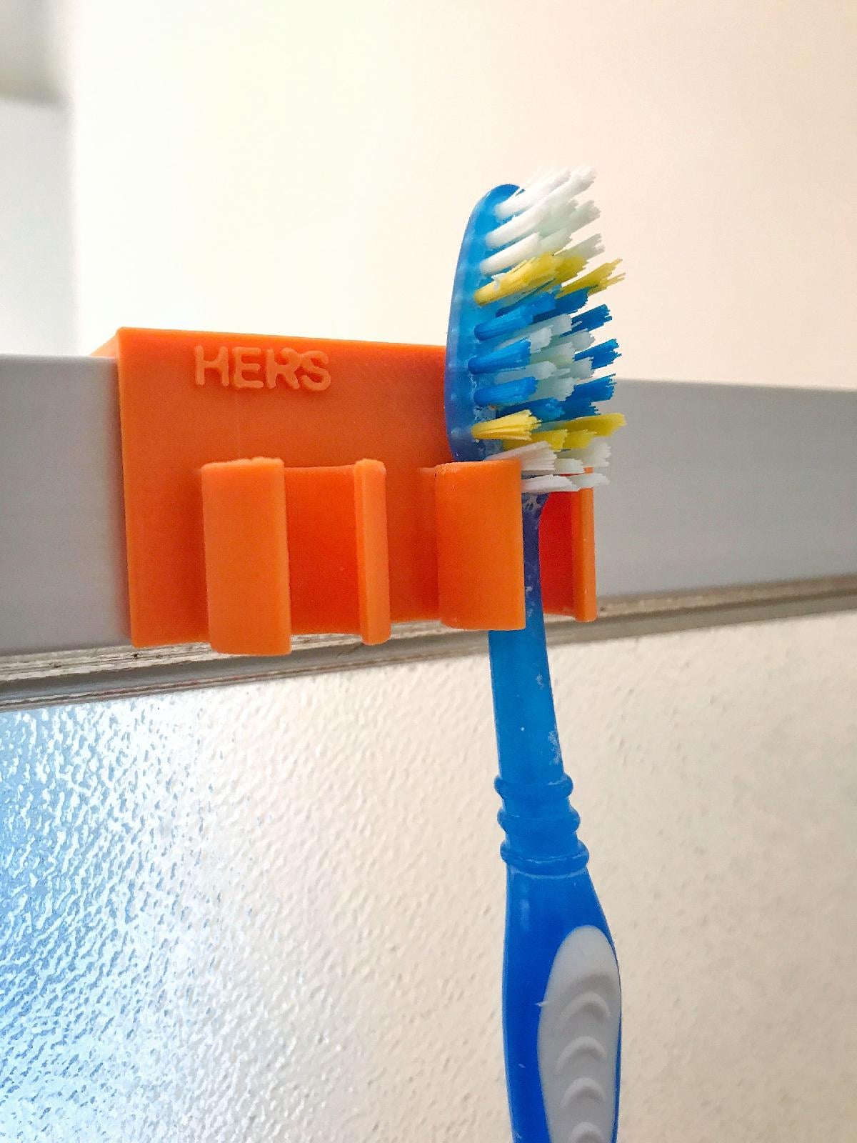 Suporte para escova de dentes de chuveiro