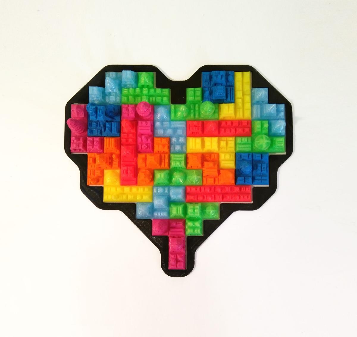 Quebra cabeca do Coracao Tetris