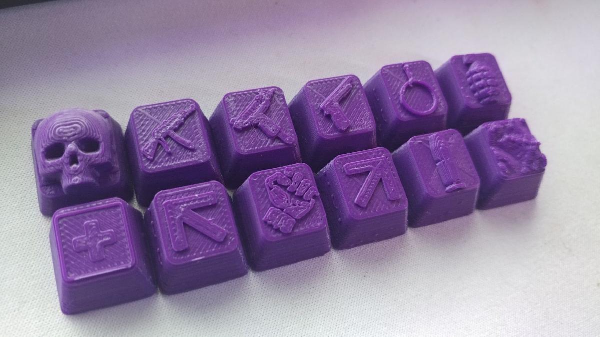 Teclas Cherry MX V2 do PUBG