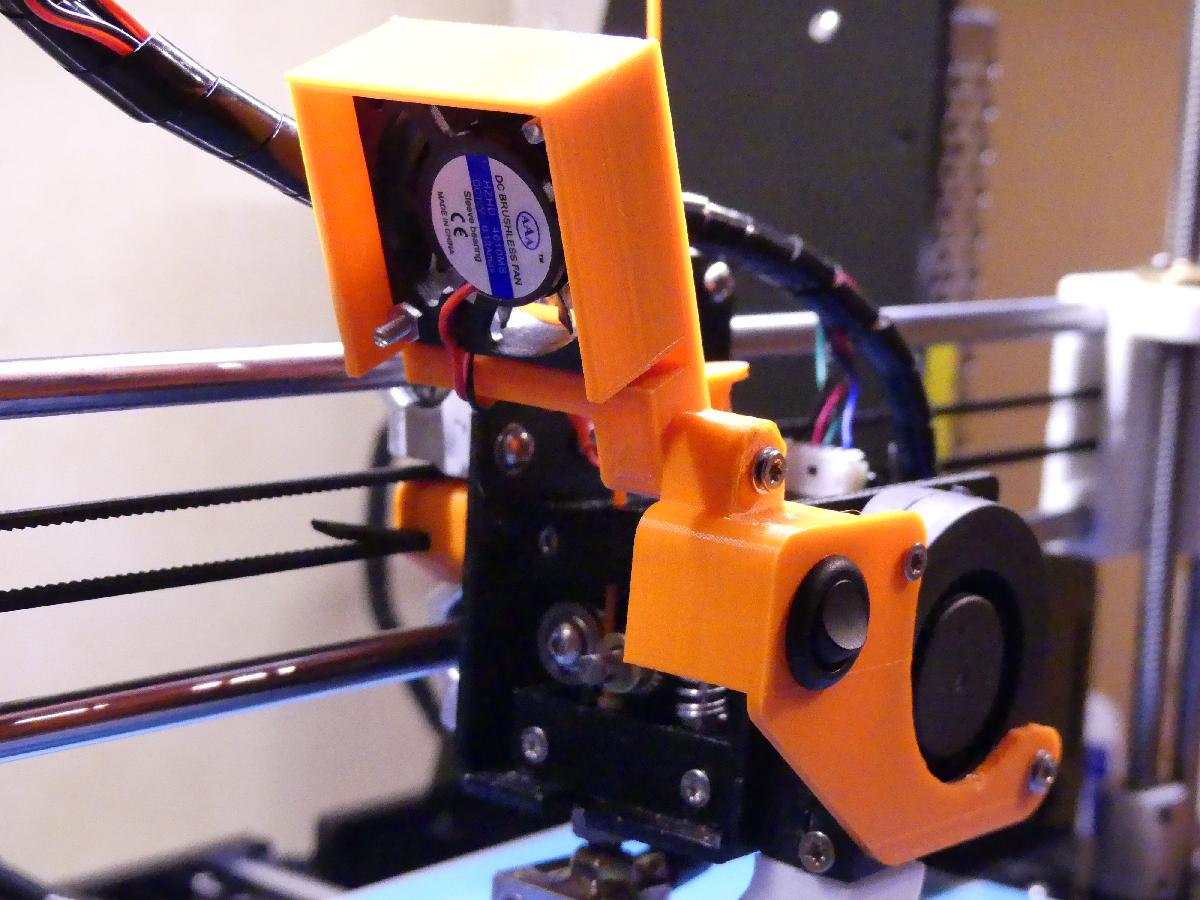 Ventilador do extrusor com giro e interruptor