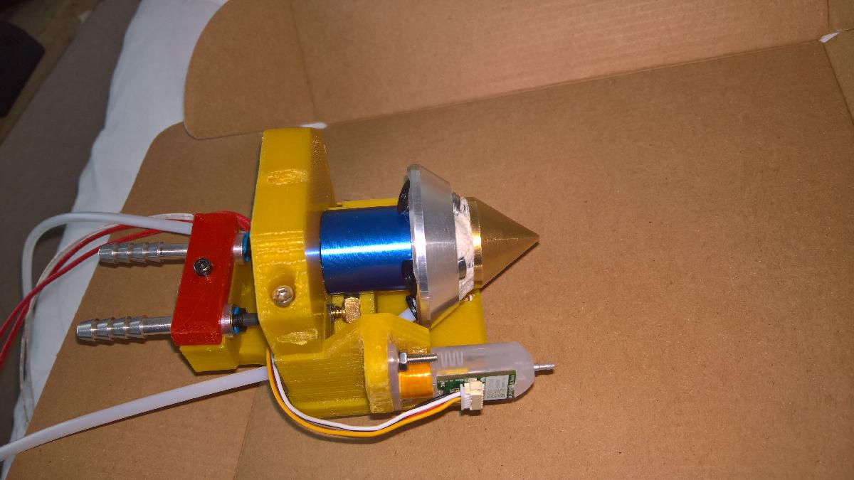 Sprenger Spindle Prusa V3   totalmente resfriado a agua com bico de diamante em cores completas