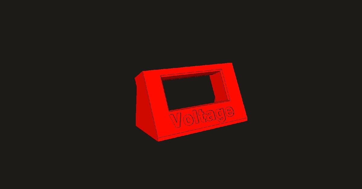 Caixa de Medidor de Tensao Digital 2,5V 30V