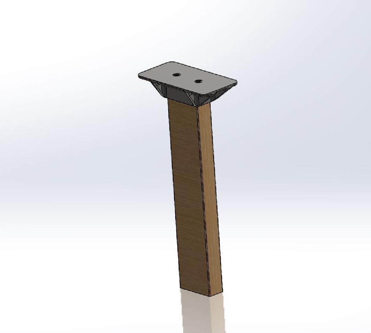 Assento de caca, perna unica 2x4