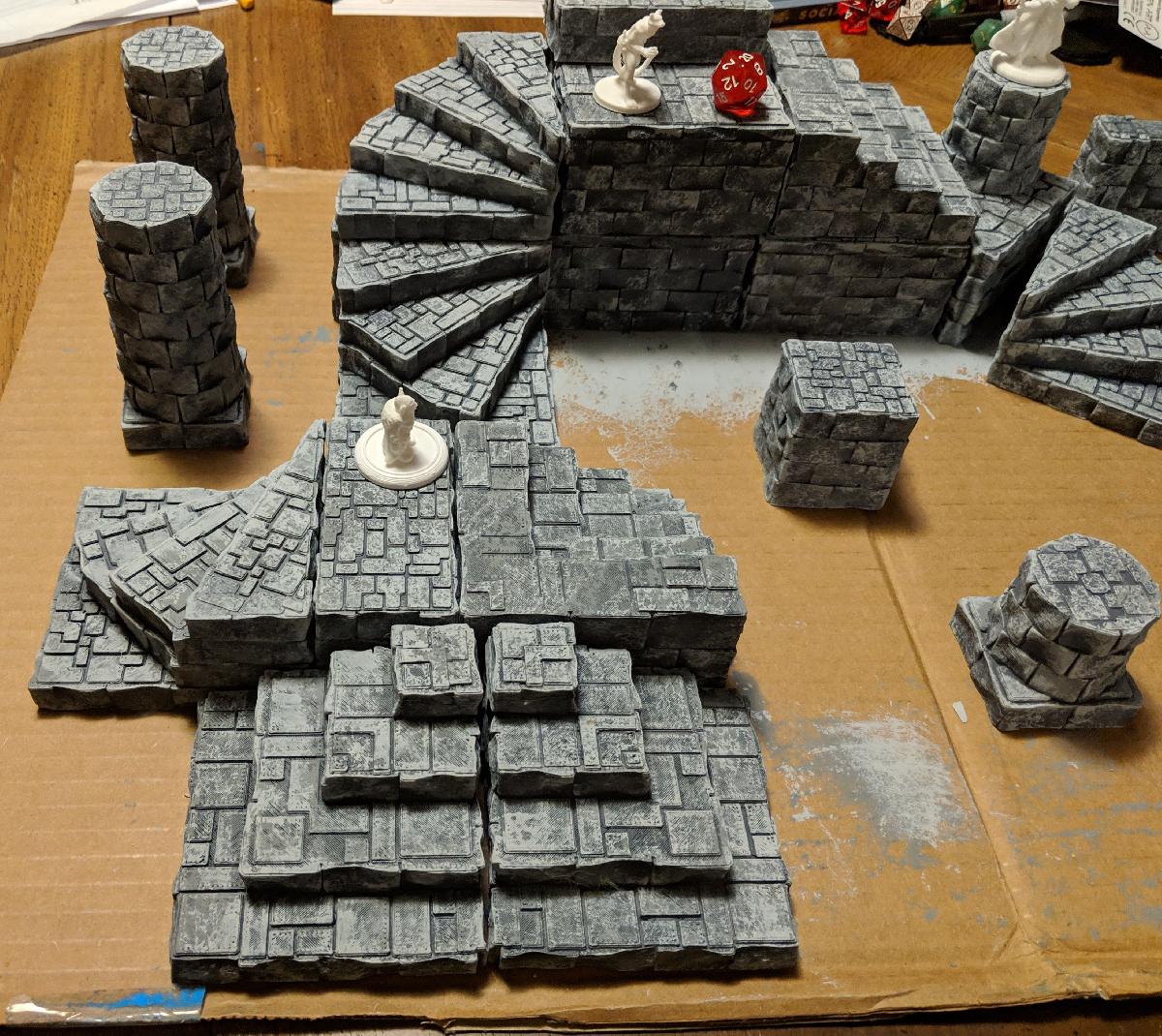 Pilhas de Tilestone para Terreno de Jogo de Guerra de Fantasia