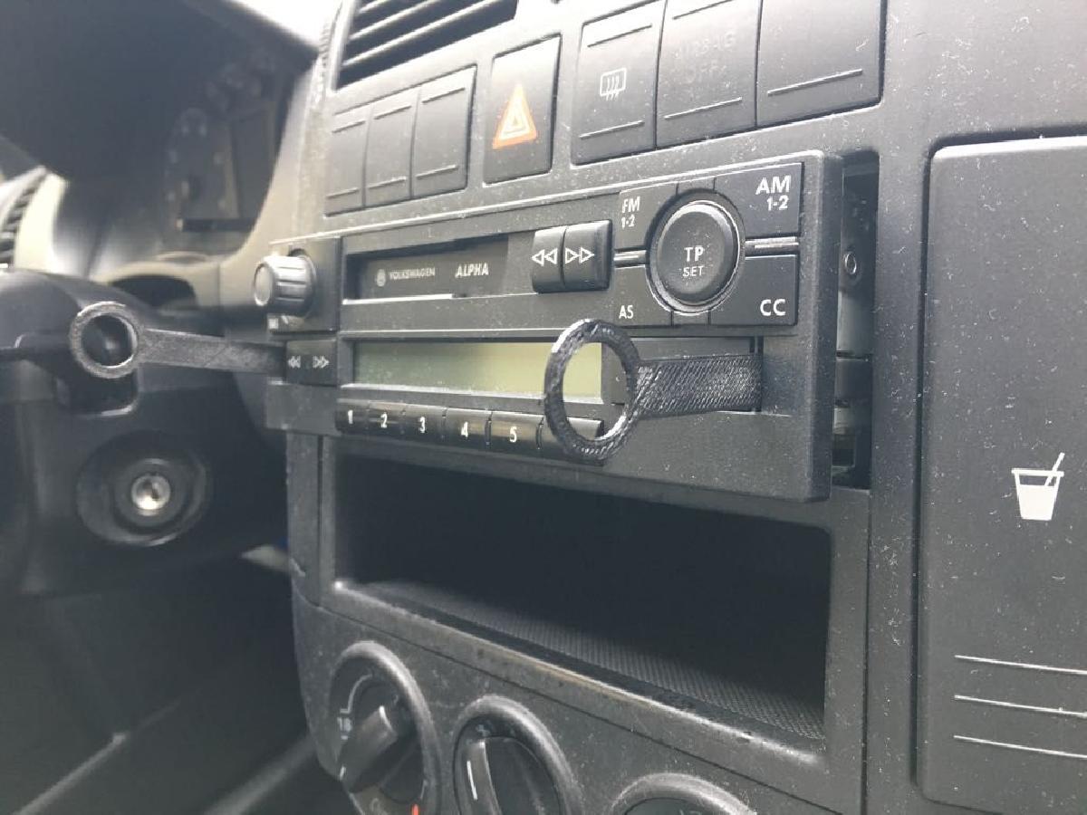 Ferramenta de remocao do radio Alpha do VW Polo 9n