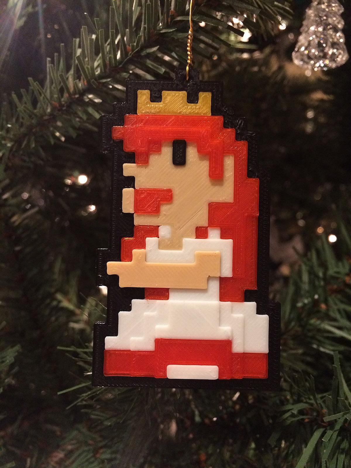 Enfeite de Natal da Princesa Peach