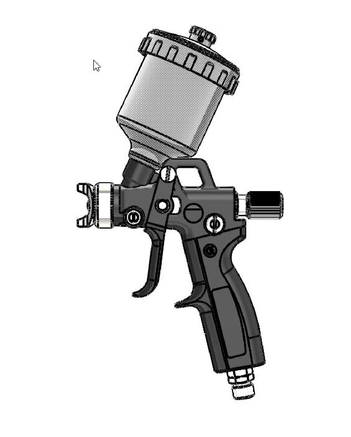 Pistola de pintura HVLP