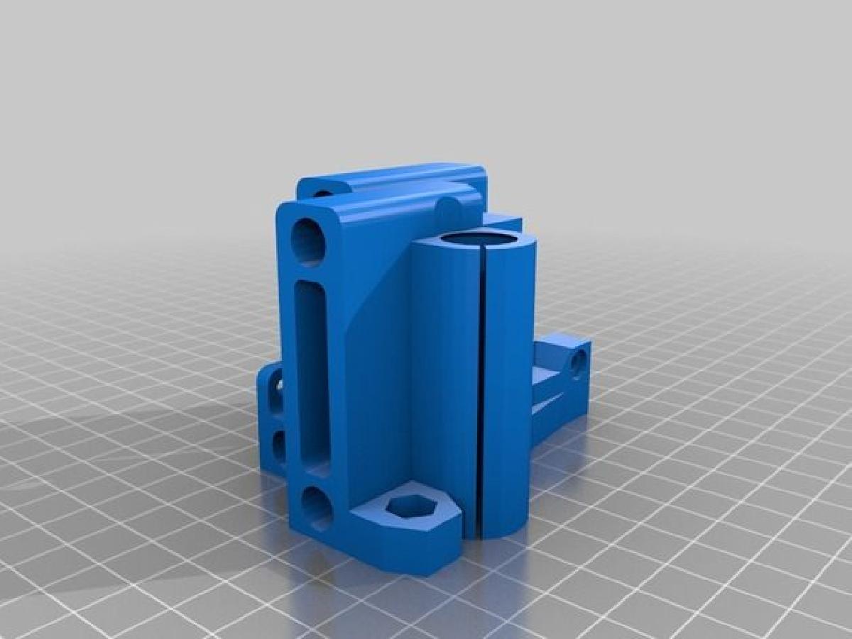 Eixo X Prusa i3, carro X e tensionador X com paradas de rolamento